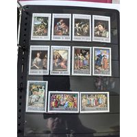 Лот чистых марок Монголия искусство