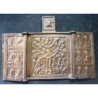 Латунный складень Всех скорбящих радость