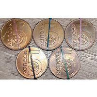 5 копеек 2009 РБ Несоосность около 10 градусов