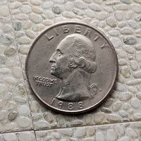 1/4 доллара (квотер) 1988(Р) года США.