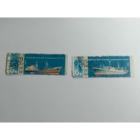 Марки  Рыболовный флот почта  СССР  1967   2 шт. -  2,00 руб.