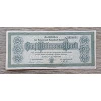 Werty71 Германия Веймар 5000000 марок 1923 банкнота 5 миллионов гроссгельд Гамбург