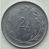 Турция 2,5 лиры 1970 г.