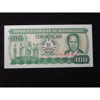 Мозамбик 100 метикалов 1983г UNC