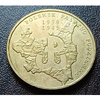Польша 2 злотых, 2009 70 лет польскому подпольному движению