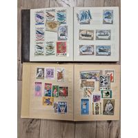 Два альбома с марками с 1 рубля ( СССР, Монако, Болгария, Чехословакия, Куба, Вьетнам..)