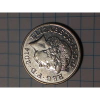 10 пенсов  Великобритания 2014 год.