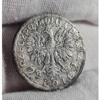 2 злотых 1933 год Польша Ядвига