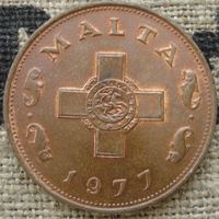 1 цент 1977 Мальта