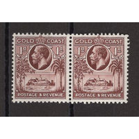 1928 Золотой берег **  George V, сцепка 2 марки (SG 104), Британские колонии