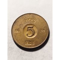 Швеция 5 оре 1962