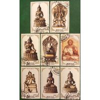 Монголия 1988. Буддийские статуи. Полная серия