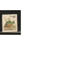 США-1992, (Мих.2334) ** , Морская фауна, Рыбы (одиночка)