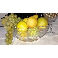 Ладья. Ваза для фруктов. Хрусталь