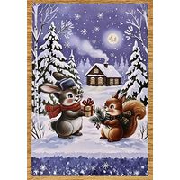 Открытка для посткроссинга чистая 10х15 см. (на тонкой бумаге)