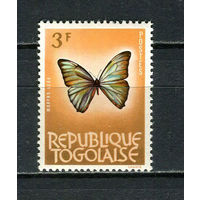 Того - 1964/1965 - Бабочка 3Fr - [Mi.388] - 1 марка. MNH.  (Лот 22HY)-TG3P47