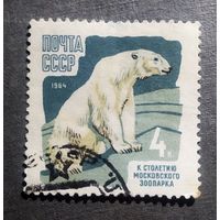 Марка СССР 1964 год 100 лет Московскому зоопарку
