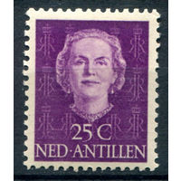 Нидерландские Антильские острова - 1950/79г. - королева Юлиана, 25 с - 1 марка - MLH [Mi 21]. #3-WB-101-A-1