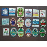 Пивные этикетки из Китая без повторов, цена за 1 шт., см. описание лота, ю-923-24 (3428)