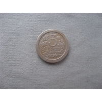 Нидерланды 5 центов 1907 год Королева Вильгельмина (1890 - 1948)