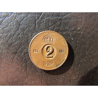 Швеция. 2 эре. 1957. С 20 копеек. Распродажа коллекции. Смотрите другие лоты.