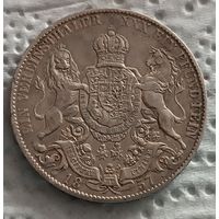 Ганновер талер 1857 со штемпельным блеском