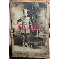 1917 Кабинет-портрет солдат РИА студийное фото подписанатипажи ретро анонимный фотограф