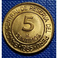 Перу 5 сентимо 1985 г.