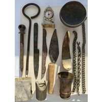 Часы, ложки, рыбацкие идругие вещи - сборный лот