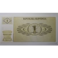 Словения, 1 толар. Серия AA. UNC.