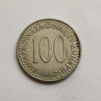 Югославия 100 динаров 1987 г.