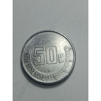 Мексика 50 сентаво  2014 года .