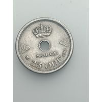 Норвегия 25 эре 1946 года .