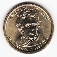 1 доллар США 2008 год 7-й Президент Эндрю Джексон двор Р _состояние aUNC