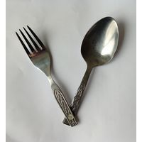 Ложка вилка гдр складная