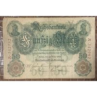 Банкнота 50 марок 1906 год. Германская империя.