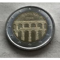 Испания 2 евро 2016 - ЮНЕСКО - Акведук в Сеговии