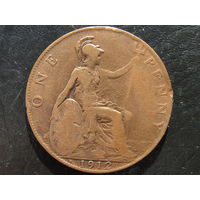 Великобритания. 1 пенни. 1912 . С 20 копеек. Распродажа коллекции. Смотрите другие лоты.