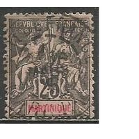 Мартиника. Аллегория. Мир и торговля. 1892г. Mi#33.