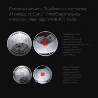 Изобразительное искусство. Авангард. УНОВИС, серебро +медно-никель, комплект. 2020