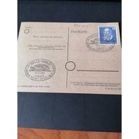 ГДР 1952 Карточка с маркой "100 лет со дня смерти педагога, политика и общественного деятеля Фридриха Людвига Яна" (гашение без клея с наклейкой) Mi.317 каталог 3.40 евро