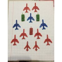 Лот военной техники. Пластмасса.