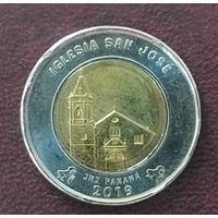 Панама 1 бальбоа, 2019 Собор Иглесия Сан-Хосе