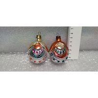 Ёлочные игрушки из рельефного стекла. 23
