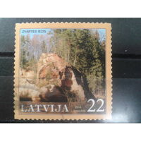 Латвия, 2006. Памятники природы, скала