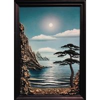 Берег Моря. Фактурная живопись.