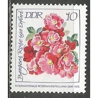 ГДР. Международная выставка роз. 1972г. Mi#1778.