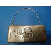 Серебряная Сумочка клатч Серебро 84пр.(чиканка )  Кошелек