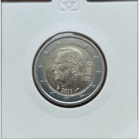 Бельгия 2 евро 2011 UNC