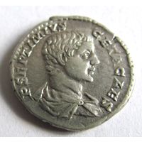 Денарий император Гета Древний Рим империя